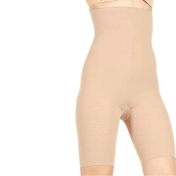 SPANX - Assets by Sara Blakely Hi-Waist Mid-Thigh Shaper Nude Size 2 - Picture 4 of 11
